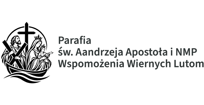 Logo Parafia św. Andrzeja Apostoła i NMP Wspomożenia Wiernych Lutom