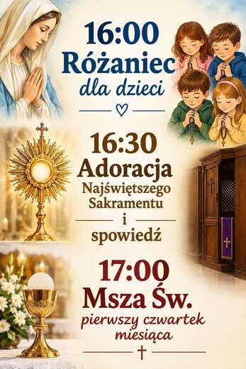 Plakat R&oacute;żaniec dla dzieci